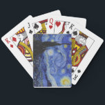 Vincent Van Gogh "Starry Night" Playing Cards<br><div class="desc">Now you can enjoy all of your favourite card games with these "Starry Night" playing cards!  Painted by the renowned Impressionist painter Vincent Van Gogh,  "Starry Night"  was painted using oil on canvas in Saint-Rémy,  France in June of 1889. Makes a great gift!</div>