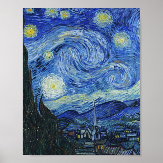 Vincent Van Gogh - Starry Night Poster (Front)