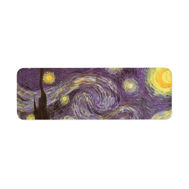 Vincent van Gogh - Starry Night Return Address Label (Front)