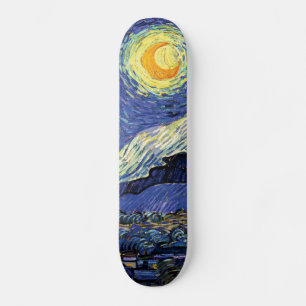 Vincent Van Gogh Starry Night Skateboard