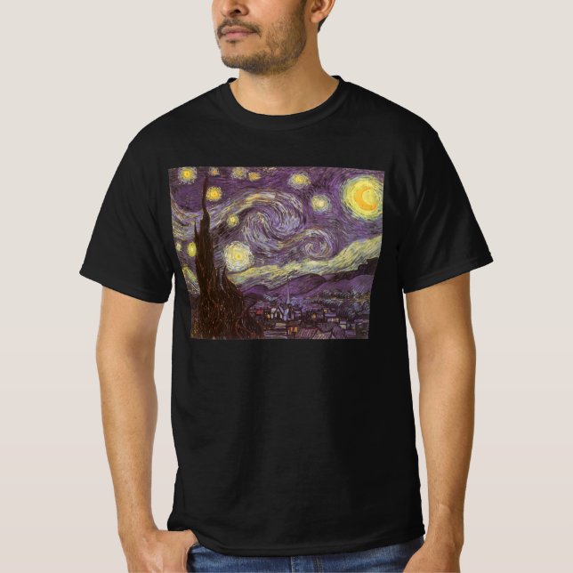 Vincent van Gogh - Starry Night T-Shirt (Front)