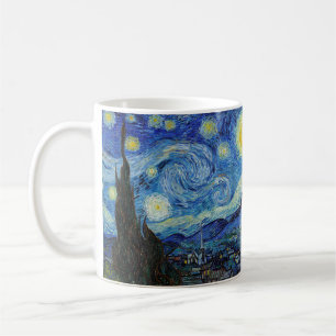 Vincent Van Gogh Starry Night Vintage Fine Art Coffee Mug