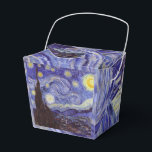 Vincent Van Gogh Starry Night Vintage Fine Art Favour Box<br><div class="desc">Vincent van Gogh Starry Night Fine Art Painting Starry Night is a painting by Dutch post-impressionist artist Vincent van Gogh. The blue night sky is filled with swirling clouds, stars, and a bright crescent moon. The Starry Night is the only nocturne in the series of views from his bedroom window....</div>