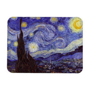 Vincent Van Gogh Starry Night Vintage Fine Art Magnet