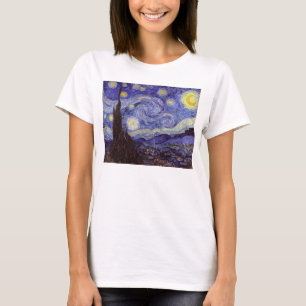 Vincent Van Gogh Starry Night Vintage Fine Art T-Shirt