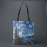 Vincent Van Gogh Starry Night Vintage Fine Art Tote Bag<br><div class="desc">Vincent Van Gogh Starry Night Vintage Fine Art Shoulder Tote Bag</div>