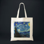 Vincent Van Gogh Starry Night Vintage Fine Art Tote Bag<br><div class="desc">Vincent Van Gogh Starry Night Vintage Fine Art Tote Bag</div>