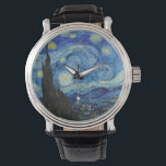 Vincent Van Gogh Starry Night Vintage Fine Art Watch<br><div class="desc">Vincent Van Gogh Starry Night Vintage Fine Art Watch</div>