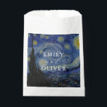Vincent Van Gogh Starry Night Wedding Favour Bag<br><div class="desc">Wedding favour bags featuring Vincent Van Gogh Starry Night painting.</div>