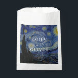 Vincent Van Gogh Starry Night Wedding Favour Bag<br><div class="desc">Wedding favour bags featuring Vincent Van Gogh Starry Night painting.</div>