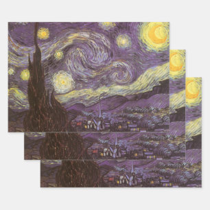 Vincent van Gogh - Starry Night Wrapping Paper Sheet