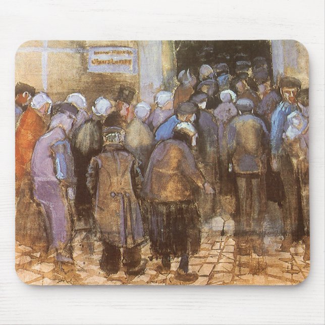 Vincent van Gogh State Lottery Office (Poor Money) Mouse Pad (Front)