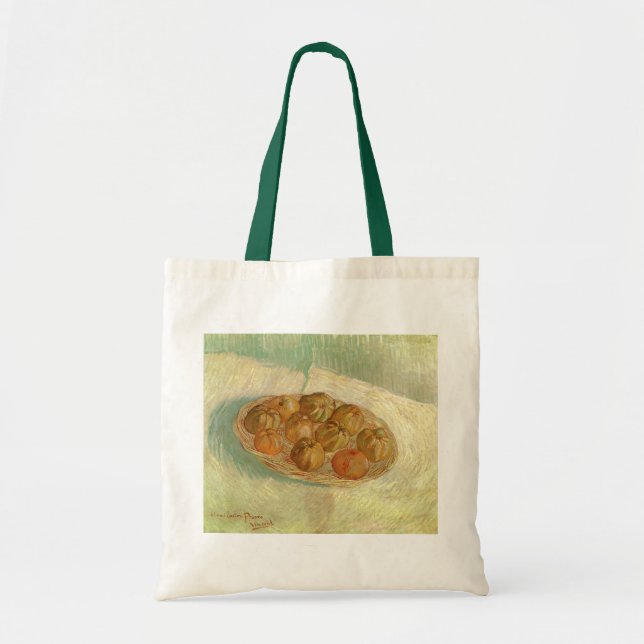 Vincent van Gogh - Still Life Basket of Apples Tote Bag (Front)