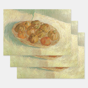 Vincent van Gogh - Still Life Basket of Apples Wrapping Paper Sheet