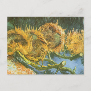 Vincent van Gogh - Still Life: Four Cut Sunflowers Postcard