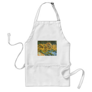 Vincent van Gogh - Still Life: Four Cut Sunflowers Standard Apron