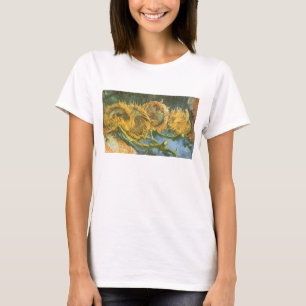 Vincent van Gogh - Still Life: Four Cut Sunflowers T-Shirt