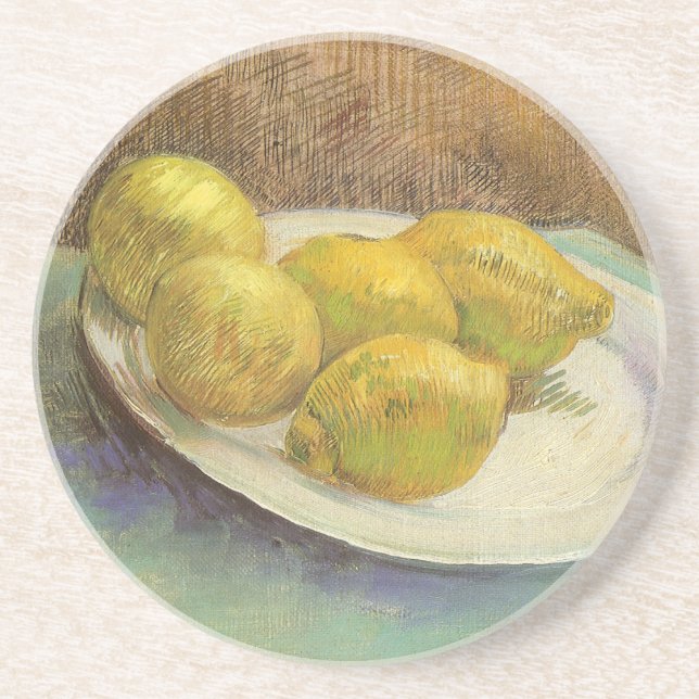 Vincent van Gogh - Still Life Lemons on a Plate Coaster (Front)