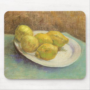 Vincent van Gogh - Still Life Lemons on a Plate Mouse Pad
