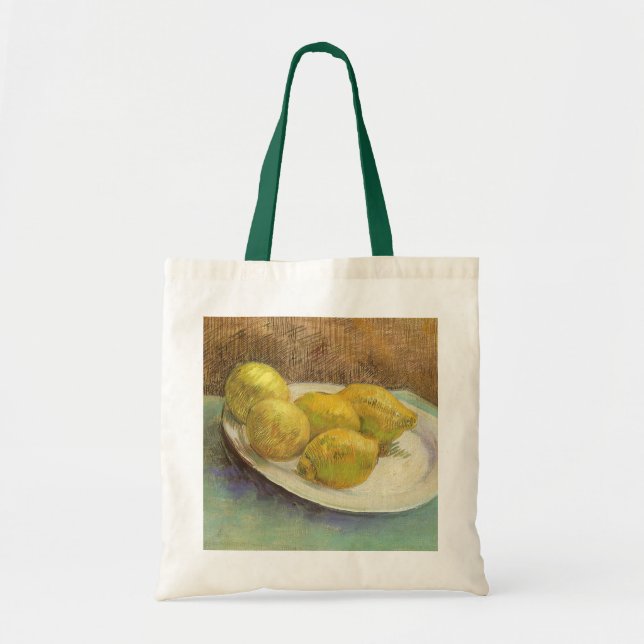 Vincent van Gogh - Still Life Lemons on a Plate Tote Bag (Front)