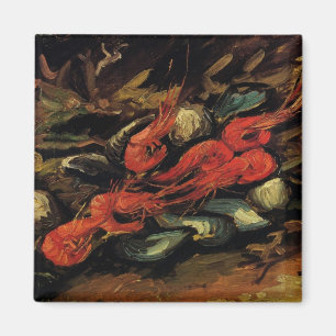 Vincent van Gogh - Still Life Mussels and Shrimp Magnet