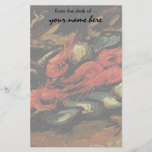 Vincent van Gogh - Still Life Mussels and Shrimp Stationery