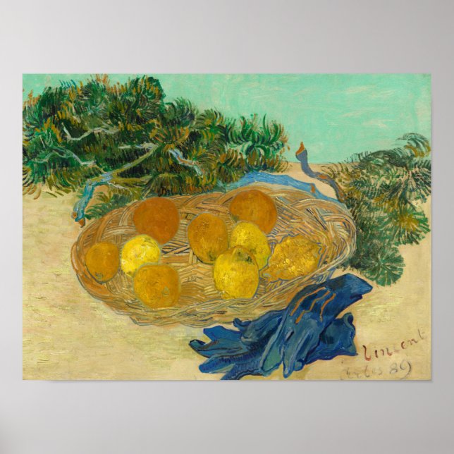 Vincent Van Gogh | Still Life of Oranges and Lemon Poster (Front)