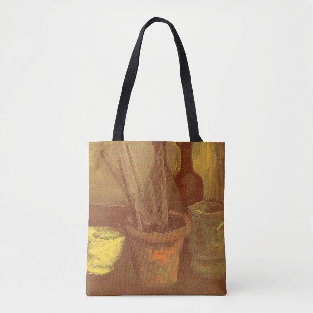 Vincent van Gogh - Still Life Paintbrushes in Pot Tote Bag (Front)