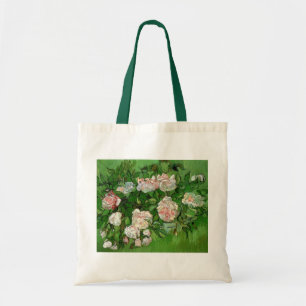 Vincent Van Gogh - Still Life Pink Roses Fine Art Tote Bag