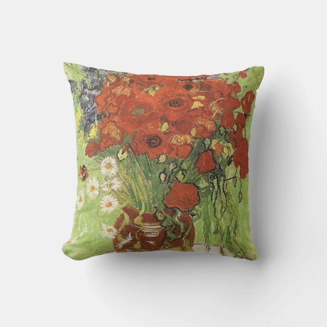 Vincent van Gogh, Still life - Red poppies... Cushion (Front)