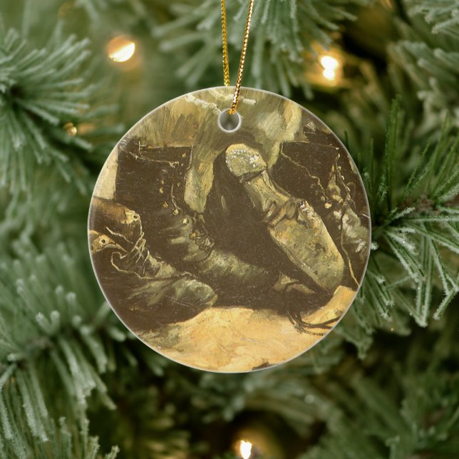 Vincent van Gogh - Still Life Three Pairs of Shoes Ceramic Tree Decoration (Tree)