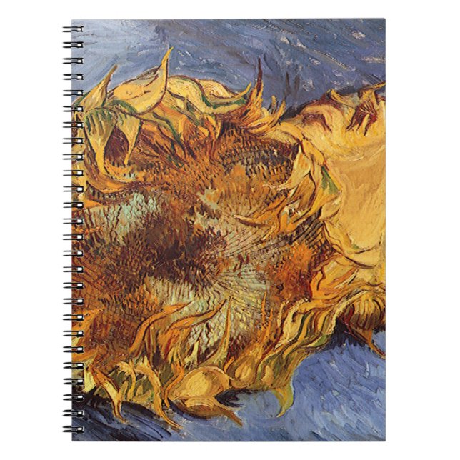Vincent van Gogh - Still Life: Two Cut Sunflowers Notebook (Front)