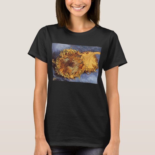 Vincent van Gogh - Still Life: Two Cut Sunflowers T-Shirt (Front)