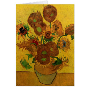 Vincent van Gogh Still Life Vase w 15 Sunflowers