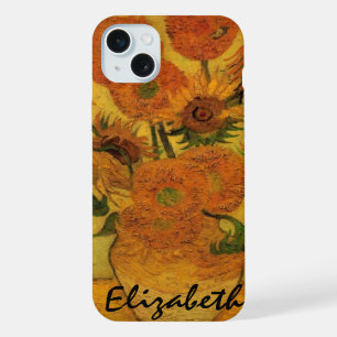 Vincent van Gogh Still Life Vase w 15 Sunflowers iPhone Case