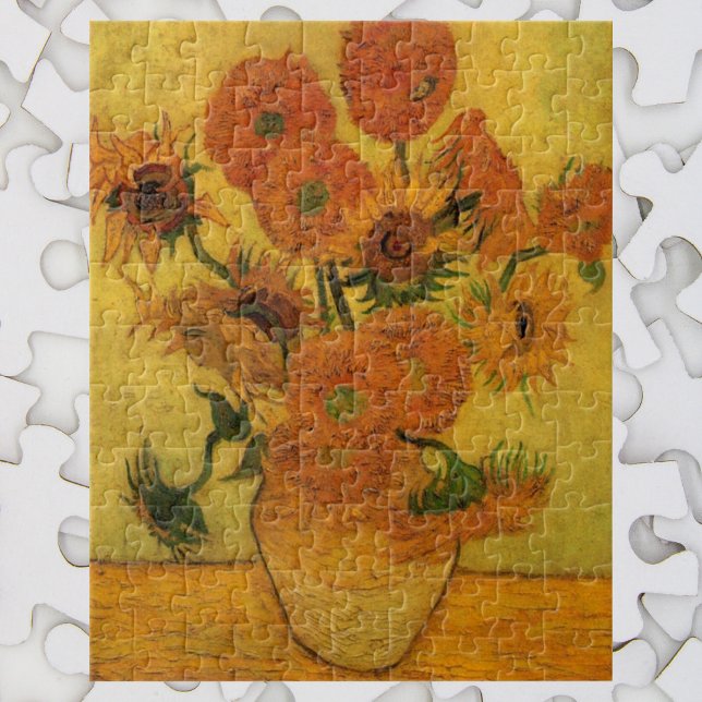 Vincent van Gogh Still Life Vase w 15 Sunflowers Jigsaw Puzzle (Creator Uploaded)