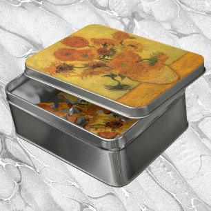 Vincent van Gogh Still Life Vase w 15 Sunflowers Jigsaw Puzzle