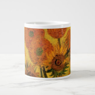 Vincent van Gogh Still Life Vase w 15 Sunflowers Large Coffee Mug
