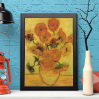 Vincent van Gogh Still Life Vase w 15 Sunflowers