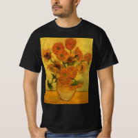 Vincent van Gogh Still Life Vase w 15 Sunflowers