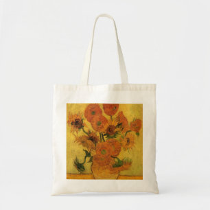 Vincent van Gogh Still Life Vase w 15 Sunflowers Tote Bag