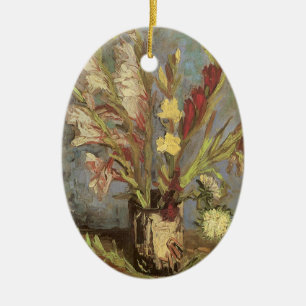 Vincent van Gogh - Still Life Vase with Gladioli Ceramic Tree Decoration