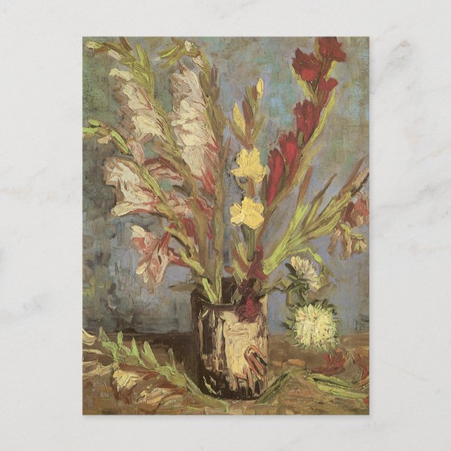 Vincent van Gogh - Still Life Vase with Gladioli Postcard (Front)