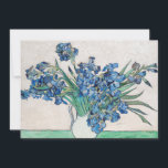 Vincent van Gogh - Still Life: Vase with Irises Invitation<br><div class="desc">Still Life: Vase with Irises by Vincent van Gogh is a vintage fine art post impressionism still life floral nature painting. A bouquet of lavender bearded iris flowers from a spring garden. The vase is shaped like a pitcher and full of love and romance purple blooms. About the artist: Vincent...</div>