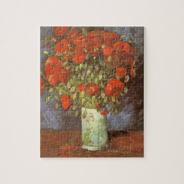 Vincent van Gogh Still Life Vase with Red Poppies Jigsaw Puzzle (Vertical)