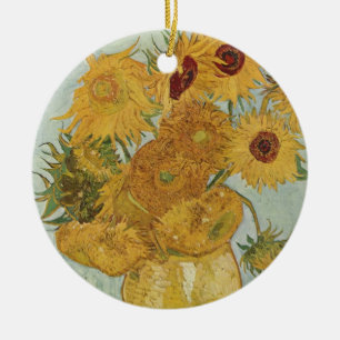Vincent van Gogh Still Life Vase with Sunflowers Ceramic Ornament