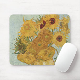 Vincent van Gogh Still Life Vase with Sunflowers Mouse Pad