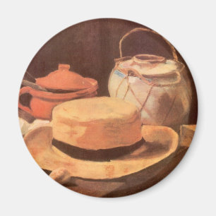 Vincent van Gogh - Still Life w Yellow Straw Hat Magnet