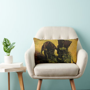 Vincent van Gogh - Still Life with a Pair of Shoes Lumbar Cushion
