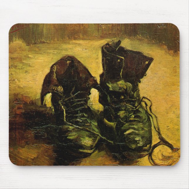 Vincent van Gogh - Still Life with a Pair of Shoes Mouse Pad (Front)
